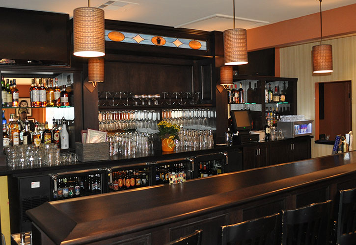 Keystone Bar and Grill fully stocked bar