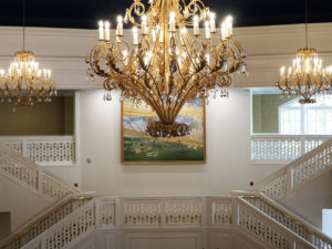 Grand stair at Eichelberger Pavilion