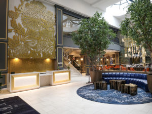 grand atrium at Lytle Park Hotel