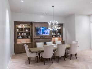 high-end display dining space at Tisdel