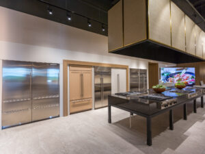 display kitchen at Tisdel Distributing Showroom