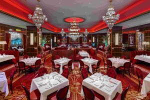 interior of Jeff Ruby's downtown steakhouse