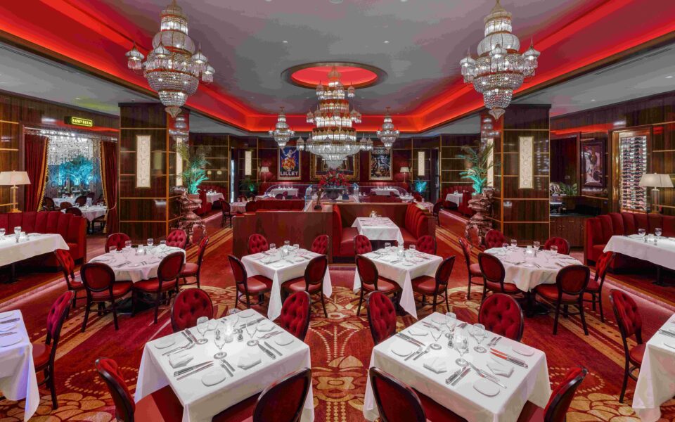 interior of Jeff Ruby's downtown steakhouse